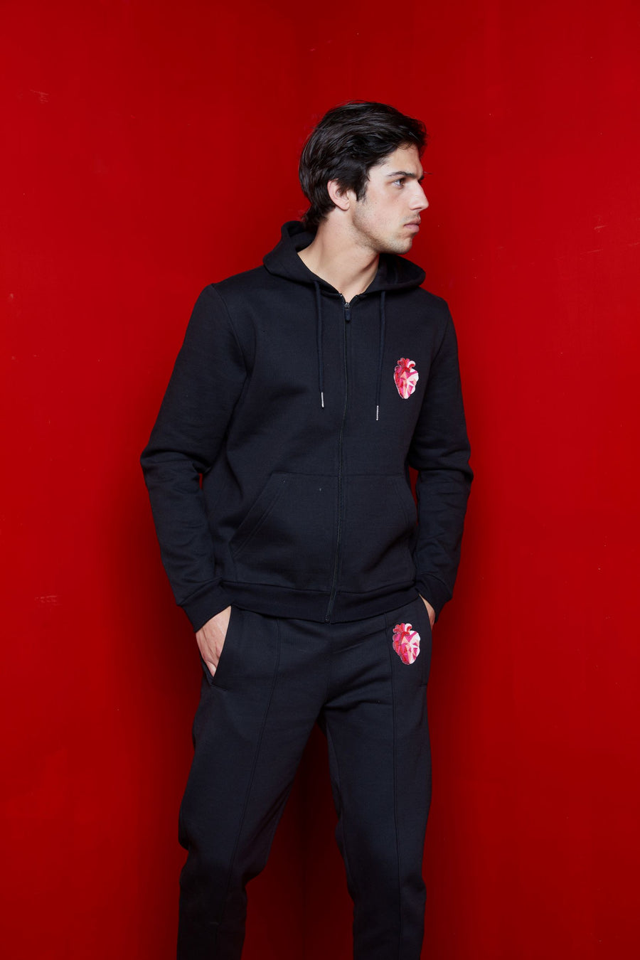 Full Zip Heart Hoodie