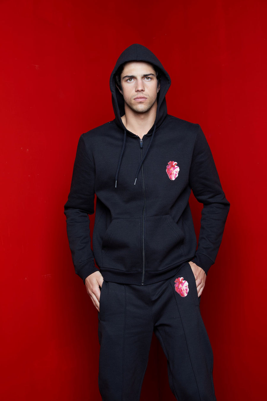 Full Zip Heart Hoodie