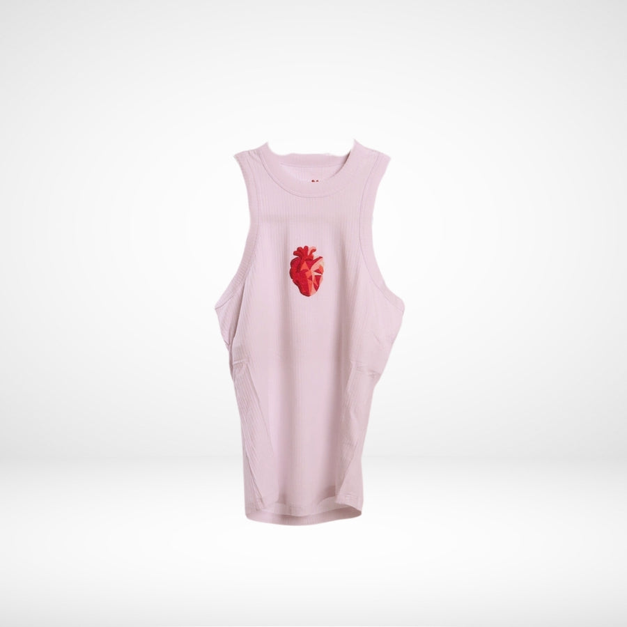 Women's Heart Tank Top Ribbed